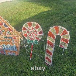 Vintage 5 Piece Gingerbread House & Family XMAS Display Outdoor Light Up READ Vintage 5 Piece Gingerbread House & Family XMAS Display Outdoor Light Up READ