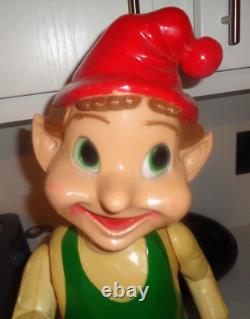 Vintage 50's 60's Union Products Christmas Elf Light Up Lantern Works 22