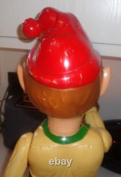 Vintage 50's 60's Union Products Christmas Elf Light Up Lantern Works 22