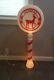 Vintage 54 Reindeer Parking Sign Christmas Lighted Blow Mold Yard Decor Htf