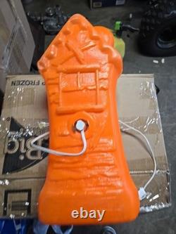 Vintage 70s 80s Halloween Haunted House Blow Mold Pumpkin 17