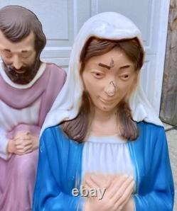 Vintage 9-Piece Nativity Blow Mold Set General Foam Plastics Christmas Vintage 9-Piece Nativity Blow Mold Set General Foam Plastics Christmas