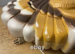 Vintage 90s Don Featherstone Blow Mold Thanksgiving Turkey Lights Up