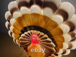 Vintage 90s Don Featherstone Blow Mold Thanksgiving Turkey Lights Up