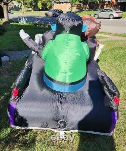 Vintage Airblown Animated Inflatable Halloween Bouncing Low Rider Car withMonsters Vintage Airblown Animated Inflatable Halloween Bouncing Low Rider Car withMonsters