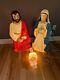 Vintage Beco 34 Nativity Christmas Blow Mold Jesus Joseph Mary General Foam