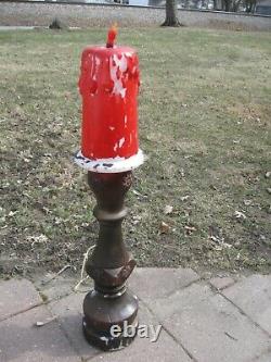 Vintage. Blow Mold Candles Candlestick 37 1/2 Tall