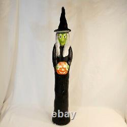 Vintage Blow Mold Don Featherstone 36 Witch with Pumpkin 1994 Union Products