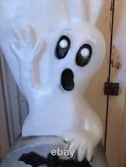 Vintage Blow Mold Halloween Ghost on Tombstone New Old Stock Union Featherstone