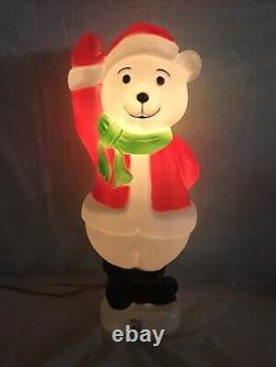 Vintage Blow Mold Santa Bear Don Featherstone Signed Union ProductsNew Old Stock