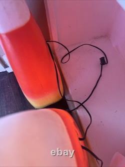 Vintage Candy Corn Blow Molds RARE With Lights