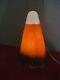 Vintage Candy Corn Orange White Brown Lighted Halloween Blow Mold Union 17 1/2