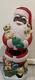 Vintage Christmas 43 Blow Mold African American Santa Withpuppies Rare