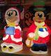 Vintage Christmas Blow Mold Mickey & Minnie Mouse Disney 34