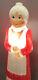 Vintage Christmas Blow Mold Mrs. Claus Lighted Union Products Featherstone Vtg