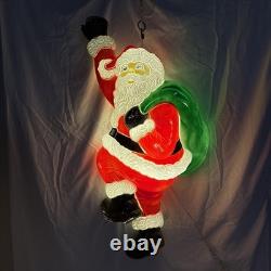 Vintage Christmas Grand Venture Climbing Wall Santa Blow Mold 1999 38 Works