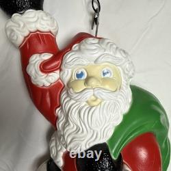 Vintage Christmas Grand Venture Climbing Wall Santa Blow Mold 1999 38 Works