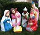 Vintage Christmas Nativity Blow Mold, Large Size Free Shipping