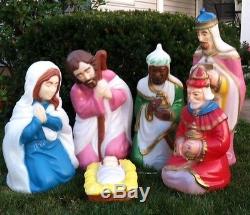 Vintage Christmas Nativity Blow mold, Large size Free shipping