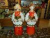 Vintage Christmas Poloron Choir / Caroler Blond Girl & Boy Blow Mold Set 49