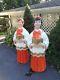 Vintage Christmas Poloron Choir / Caroler Girl & Boy Blow Mold Set 49 Reduced