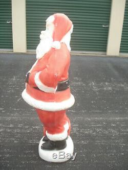Vintage Christmas Santa Claus Package Lighted Blow Mold 5 foot tall large