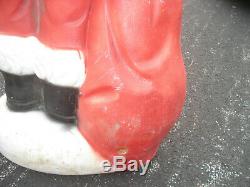 Vintage Christmas Santa Claus Package Lighted Blow Mold 5 foot tall large