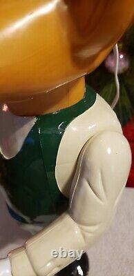 Vintage Christmas Union Products Blow Mold Elf 50's 60's Head Lights Up 22