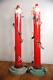 Vintage Christmas Lighted Candles Yard Lamps Decor Display Red Lights Antique