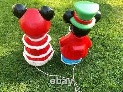 Vintage Disney Blow Molds Mickey And Mini Mouse Pair