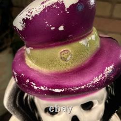 Vintage Don Featherstone Blow Mold Halloween Skeleton Cape Top Hat 33 Inch RARE Vintage Don Featherstone Blow Mold Halloween Skeleton Cape Top Hat 33 Inch RARE