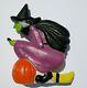 Vintage Don Featherstone Flying Witch On Broom Halloween Blow Mold 1992