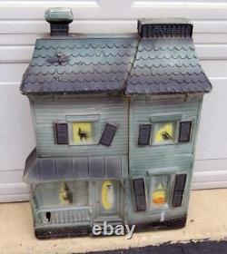 Vintage Don Featherstone Halloween Lighted Haunted House Blow Mold 1995 Union