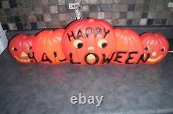 Vintage Don Featherstone Happy Halloween Pumpkin Blow Mold