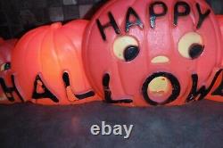 Vintage Don Featherstone Happy Halloween Pumpkin Blow Mold