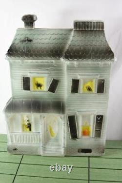 Vintage Don Featherstone Lighted Haunted House Blow Mold