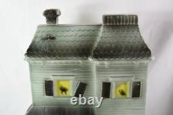 Vintage Don Featherstone Lighted Haunted House Blow Mold