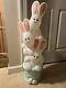 Vintage Drainage Industries (3) Tier Easter Bunny Stack Blow Mold 32 Tall