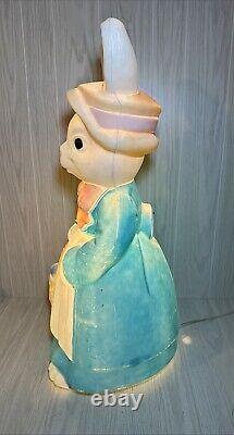 Vintage EMPIRE 34 Lighted Mr & Mrs EASTER Bunny Rabbit BLOW MOLDS