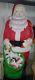 Vintage Empire Christmas Santa Claus Toy Bag Sack Gift Plastic Blowmold Light Up