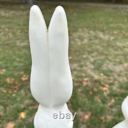 Vintage Easter Bunny blow mold by Union Products Inc Don Featherstone Lot Of 2