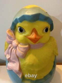 Vintage Easter Egg Springtime Chick Hatchling Blow Mold 24