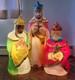 Vintage Empire 3 Wise Men Blow Mold Nativity Set 1980s Lights Work With Box Usa