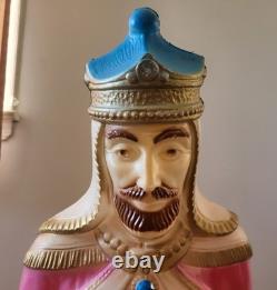 Vintage Empire 3 Wise Men Blow Mold Nativity Set 1980s Lights Work with Box USA Vintage Empire 3 Wise Men Blow Mold Nativity Set 1980s Lights Work with Box USA