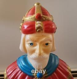Vintage Empire 3 Wise Men Blow Mold Nativity Set 1980s Lights Work with Box USA Vintage Empire 3 Wise Men Blow Mold Nativity Set 1980s Lights Work with Box USA