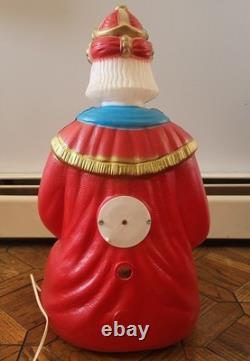 Vintage Empire 3 Wise Men Blow Mold Nativity Set 1980s Lights Work with Box USA