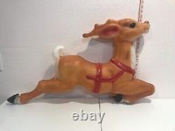 Vintage Empire 36 Giant Reindeer for Santa Sleigh Blow Mold Use Missing Bracket