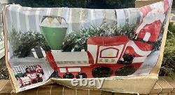 Vintage Empire 42 Illuminated Santa Green Choo-choo Train #1339 Blow Mold-new