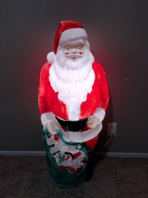 Vintage Empire 46 Santa With Toy Bag Blow Mold Christmas