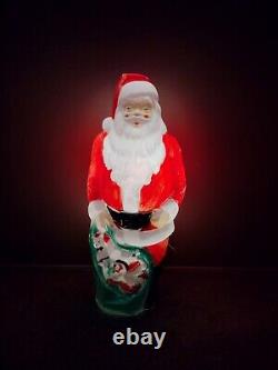 Vintage Empire 46 Santa with Toy Bag Blow Mold Christmas